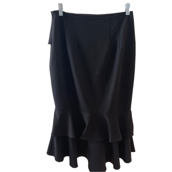 SCRIPTED RUFFLED SKIRT SZ SMALL - Picture 7 of 8